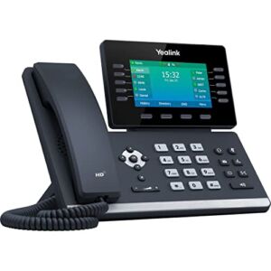 Yealink SIP-T54W IP Phone – Corded/Cordless – Corded/Cordless – Wi-Fi, Bluetooth – Wall Mountable, Desktop – Classic Gray