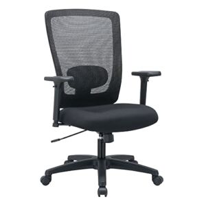 Alera ALENV41M14 Envy Series Mesh High-Back 250 lbs. Capacity Multifunction Chair – Black