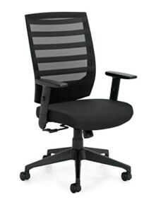 Offices to Go High Back Black Mesh Back Tilter Chair OTG11920B