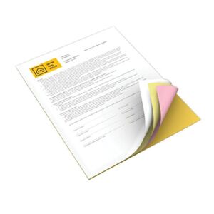Xerox Premium Digital Carbonless Paper 4-Part Straight Collated White/Yellow/Pink/Gold, 8.5″ x 11″ (3R12430)