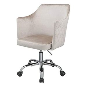 Acme Furniture Cosgair Office Chair, Champagne Velvet & Chrome