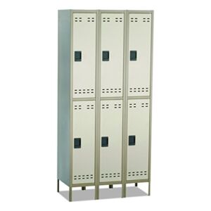Safco Products Double Tier Locker,3 Column, Tan