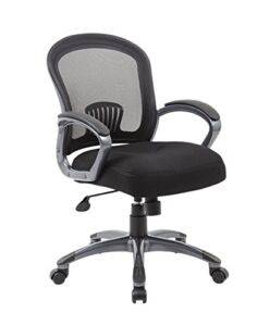 Boss Office Products (BOSXK) Mid Back Ergonomic Task Chair, Black