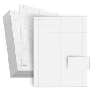 1000 Pieces Printable Business Cards, Perforated Card Stock Paper for Inkjet and Laser Printers, 10 Cards/Sheet (3.5 x 2 in)
