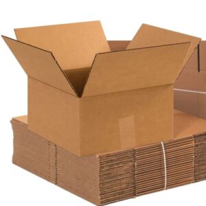 BOX USA Shipping Boxes Medium 12″L x 12″W x 6″H, 25-Pack | Corrugated Cardboard Box for Packing, Moving and Storage 12126