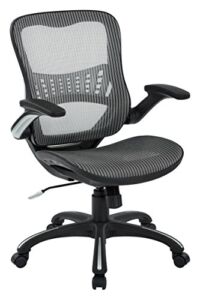 Office Star Mesh Seat & Back Manager’s Chair, Grey