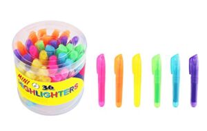 SKKSTATIONERY 36-Pcs Mini Highlighters, Highlighter Markers, Highlighter Pens 3.5”