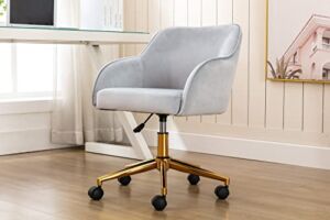 Porthos Home Adjustable Height Upholstered Contemporary Swivel Desk Chair, Easy Assembly