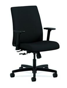 The HON Company HONIT105CU10 Ignition Task Chair, Upholstered Back, Black (Centurion)
