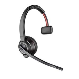 Plantronics – Savi 8210 Office – Wireless DECT Single-Ear (Monaural) Headset – Connects to Deskphone, PC and/or Mac – Works with Teams, Zoom & more – Noise Canceling