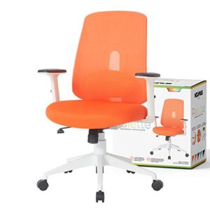 NOUHAUS Palette Ergonomic Office Chair Comfortable Swivel Computer Desk Chair, Lumbar Adjust Rolling Chair. (Bright Orange)