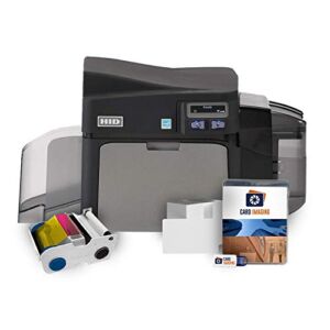 Fargo DTC4250e Single-Side ID Card Printer & Supplies Package 52000