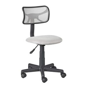 Target Marketing System Quincy Ergonomic, Adjustable with Lumbar Support Swivel Rolling Computer Task Chair for Home, Office and Study, 28.9”-32.9”H, Gray