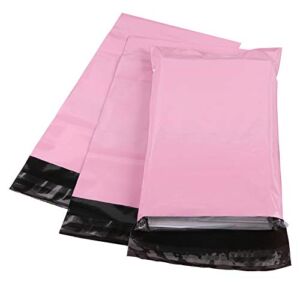 Yoodelife 6.7 x 9.45 inch Poly Mailer Envelopes Shipping Bags with Self Adhesive, Waterproof and Tear-Proof Postal Bags, Pink (50 pcs)