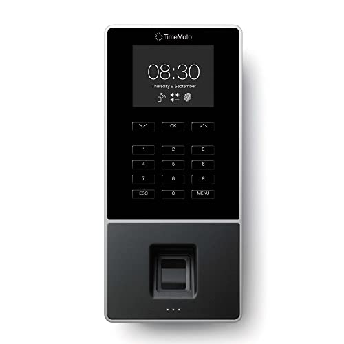 TimeMoto TM–626 Employee Time Clock With Fingerprint Sensor, RFID Badge/Keyfob and PIN, For Up to 200 Users, Clocking, Scheduling, Timesheets, Reports, Wi-Fi, App For iOS/Android, 3-Year Warranty | The Storepaperoomates Retail Market - Fast Affordable Shopping