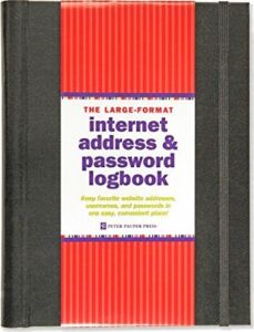 Large-Format Internet Address & Password Logbook by Peter Pauper Press (2014-08-05)