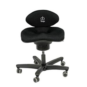 CoreChair Tango Ergonomic Active-Sitting Office Chair | Patented Design to Promote Movement to Build Core Strength and Posture (Black)