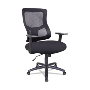 Alera Elusion II Series Mesh Mid-Back Swivel/Tilt Chair, Black