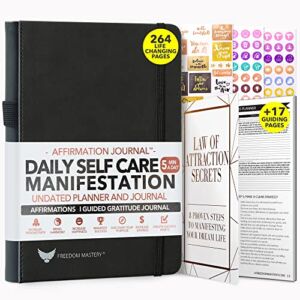 Law of Attraction Life & Goal Planner – A 90 Day Journey Creating Your Dream Life – Personal Gratitude Journal, Week Success Planner, Vision Board & Organizer + Planner Stickers, Undated
