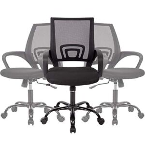 Office Chair Desk Chair Mesh Computer Chair Back Support Modern Executive Adjustable Arms Rolling Swivel Chair for Women, Men(3 Pack)