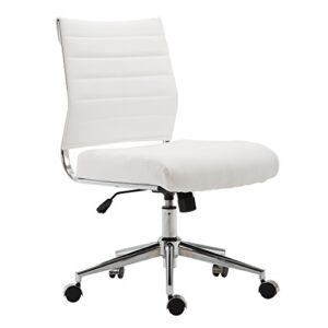 EdgeMod Tremaine Task Chair in Vegan Leather, White