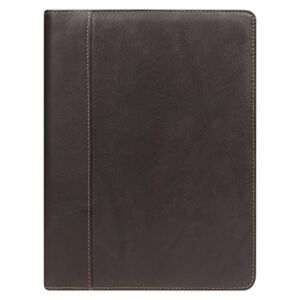 FranklinCovey – Slim Breckenridge Cover | Leather – Cover for Wirebound Planners (Classic, Brown)