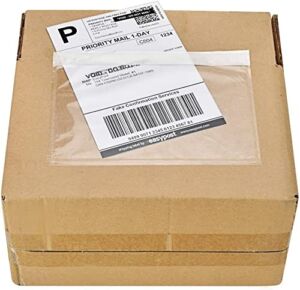 9527 Product 7.5″ x 5.5″ Clear Adhesive Top Loading Packing List / Shipping Label Envelopes (200 Pack)