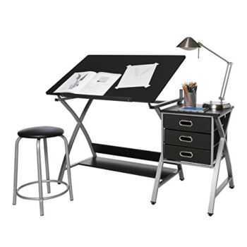 OneSpace Craft Station, Black and Silver | The Storepaperoomates Retail Market - Fast Affordable Shopping