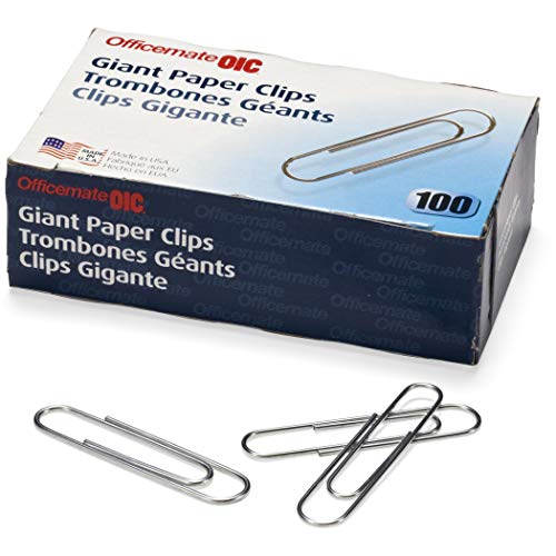 Officemate No.1 Smooth Paper Clips, Pack of 6 Boxes of 100 Clips Each, 600 Clips Total (99911-6PK) | The Storepaperoomates Retail Market - Fast Affordable Shopping