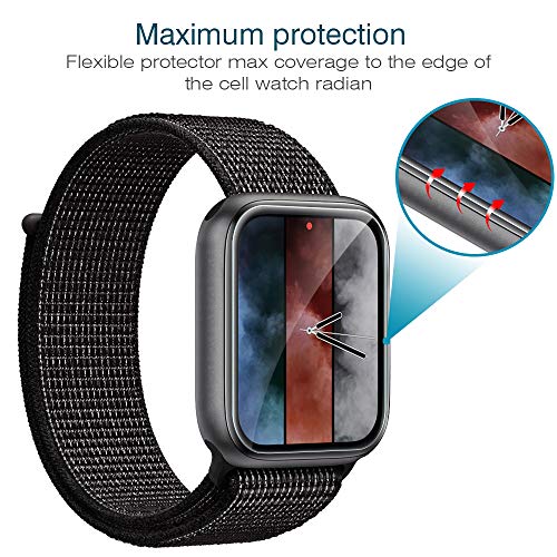 LK 6 Pack Screen Protector Compatible with Apple Watch Series 6 5 4 SE 44mm Series 7 45 mm Flexible TPU HD Clear Film Bubble-Free (UF-010) | The Storepaperoomates Retail Market - Fast Affordable Shopping