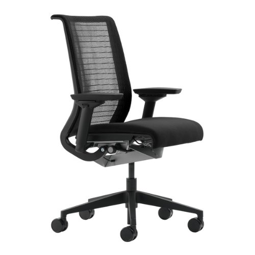 Steelcase Think Chair, Licorice 3D Knit Back with Black Fabric Seat | The Storepaperoomates Retail Market - Fast Affordable Shopping