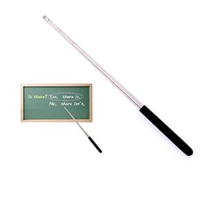 Telescopic Teacher Pointer, Teaching Pointer, Expandable whiteboard Pointer, with capacitive Screen Handwriting Function, Teacher Coach Presenter Pointer, Extended to 39 inches (Black)