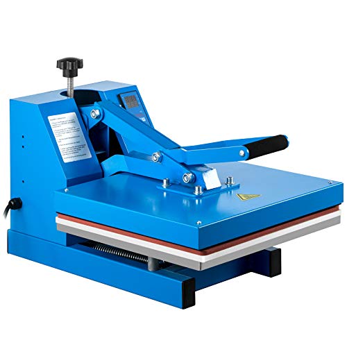 VEVOR Heat Press 15X15 Inch Heat Press Machine Industrial Quality Power T Shirt Heat Press Sublimation Machine Clamshell Heat Press Machine for T Shirts (Blue) | The Storepaperoomates Retail Market - Fast Affordable Shopping