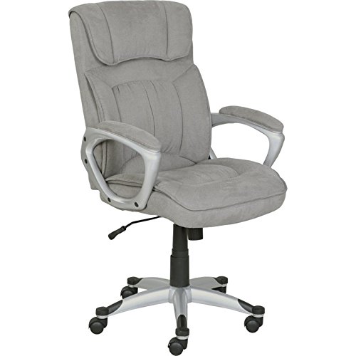 Scranton & Co Executive Office Chair in Glacial Gray Linen | The Storepaperoomates Retail Market - Fast Affordable Shopping