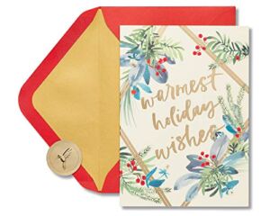 Papyrus Holiday Cards Boxed with Envelopes, To A Wonderful Season, Warmest Holiday Wishes (14-Count)