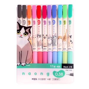 Beecrazee PE 6668 Naong 11-Set Ballpoint Pens, Multicolor
