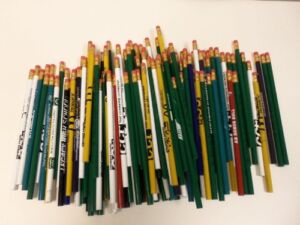 144 Lot Misprint Pencils with Rubber Eraser #2 Lead, Bulk Wholesale Lot