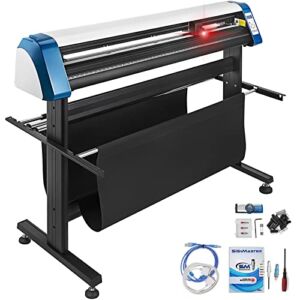 VEVOR Vinyl Cutter 53 Inch Plotter Machine Automatic Paper Feed Vinyl Cutter Plotter Speed Adjustable Sign Cutting with Floor Stand Signmaster Software