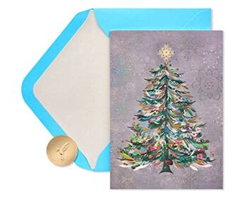 Papyrus Christmas Cards Boxed with Envelopes, Joyful Holiday, Festive Holiday Tree (14-Count) | The Storepaperoomates Retail Market - Fast Affordable Shopping