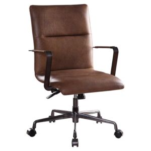 ACME Indra Office Chair – – Vintage Chocolate Top Grain Leather