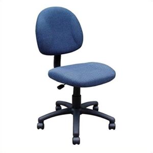 Scranton & Co Adjustable Fabric Posture Office Chair in Blue