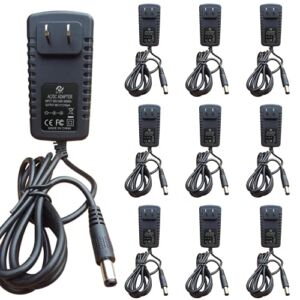 NeuPo 48 Volt Power Supply (10 Pack) | Replacement Power Adapter Compatible with VOIP Polycom IP Phones VVX 201, 300, 301, 310, 311, 400, 401, 410, 411, 1500 2200-46170-001, Sound Point IP 560, 670