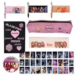 Fans Merchandise Pink Gift Set 1 Notebook 1 Pencil Case 16 Lomo Cards 3 Pens 1 Ruler 1 Button Pin