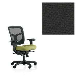 Office Master YS74-KR-25-1020 Yes Series Mesh Back Multi Adjustable Ergonomic Office Chair with Armrests – Grade 1 Fabric – Basic Black