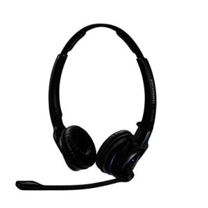 Sennheiser MB Pro 2 UC ML (506046) – Dual-Sided, Dual-Connectivity, Wireless Bluetooth Headset | For Desk/Mobile Phone & Softphone/PC Connection| w/ HD Sound & Major UC Platform Compatibility (Black)