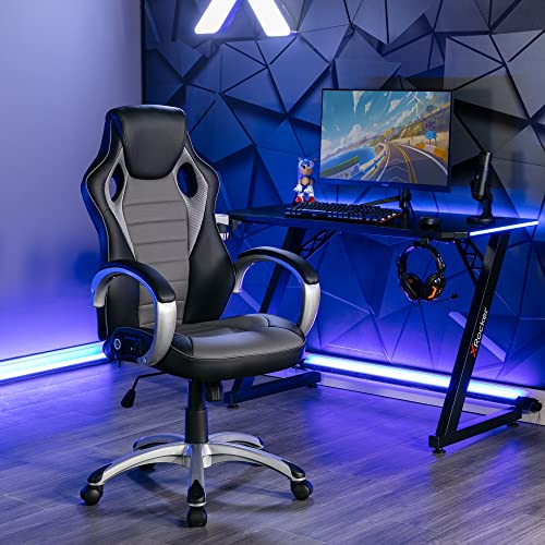 X Rocker, 0777001, Rogue Sound Office Chair, 26.33 x 23.58 x 44.01, Gray/Black | The Storepaperoomates Retail Market - Fast Affordable Shopping