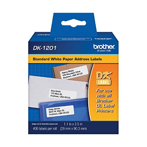 Brother Genuine DK-1201 Die-Cut Standard Address Labels, 400 Labels per Roll, 3 Rolls – for Use with All QL Label Printers,BND01644 | The Storepaperoomates Retail Market - Fast Affordable Shopping