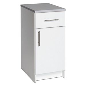 Prepac Elite 16 in. Single Door Utility Storage Base Cabinet – 36H in. (White)