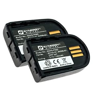 Synergy Digital 82742-01, 84598-01, 204755-01 Battery Combo Pack Compatible for Plantronics Wireless Headset Systems – Pack of 2 Replacement Lithium Polymer Battery