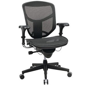 WorkPro® Quantum 9000 Series Ergonomic Mid-Back Mesh/Mesh Chair, Black